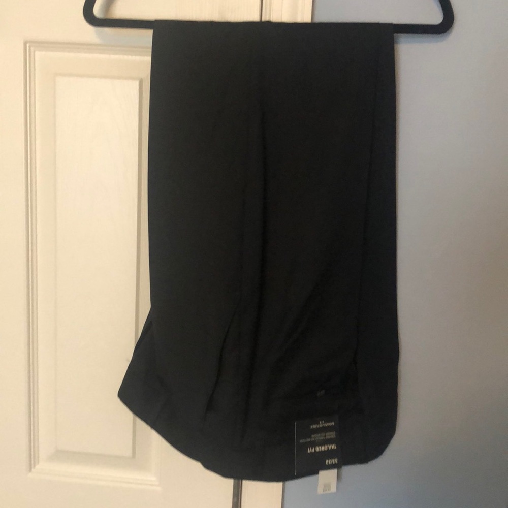 Banana Republic black tailored fit dress pants